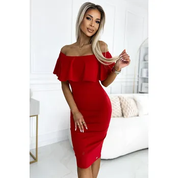 Dámské oblečení Dámské španělské šaty Numoco NUMOCO tmavě červená 2668009