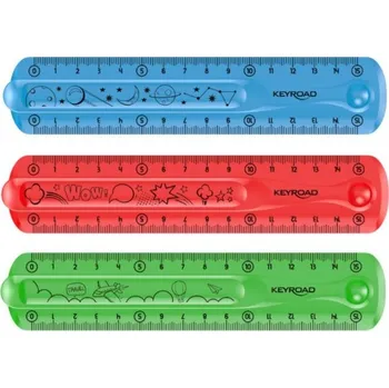 pravítka Pravítko KEYROAD Flexi - 15 cm - asort MIX