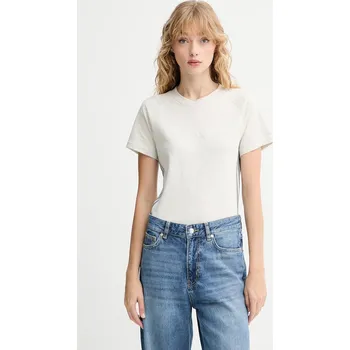 Dámské tričko Bavlněné tričko adidas Holiday 3-Stripes JM1880 béžová 01X, vel. S