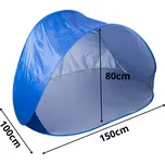 Samoskládací plážový stan s UV ochranou, velký a lehký