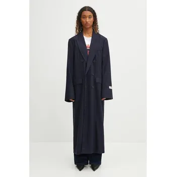 Dámský kabát Kabát s vlnou Fiorucci Light Wool Maxi W02FPOCO382WO01BL05 námořnická modř 59X, vel. S