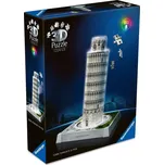 Ravensburger 3D puzzle svítící Šikmá věž v Pise noční edice 216 ks