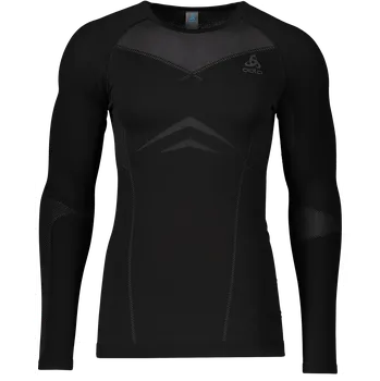 Pánské tričko Triko s dlouhým rukávem Odlo Performance Warm Underwear Shirt 197462-15000 Velikost M