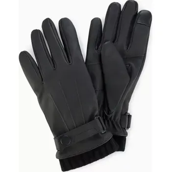 Šála PORSCHE DESIGN Leather Gloves Rukavice pro řidiče kožené sportovního střihu s kašmírovou podšívkou černá (Elegantní kožené rukavice vyrobené z měkké jehněčí kůže Napa s teplou kašmírovou podšívkou, inspirované modelem Targa)