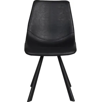 Jídelní židle Rowico Jídelní židle, hnědé/černé, kovové nohy, Auburn Barva: Černá