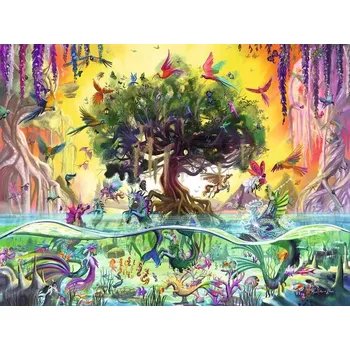 Puzzle RAVENSBURGER Jednorožec z jezera a jeho přátelé 1500 dílků