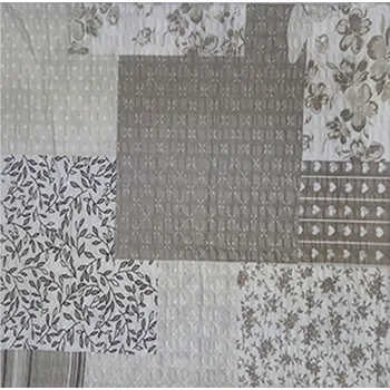 Povlak na polštářek Dekorační krepový povlak na polštářek 40x40 - Patchwork béžový