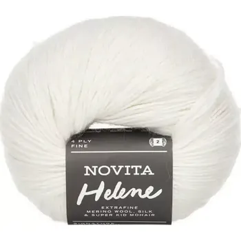 Příze Novita Helene 71 Přírodní bílá (Luxusní hřejivá příze Helene Schleier)