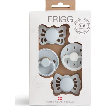 dudlíky Frigg Startovací set dudlíků Frigg Baby's First Moonlight Sailing Powder Blue