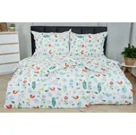 Jarní Bavlněné povlečení PLUS MADARA bílé