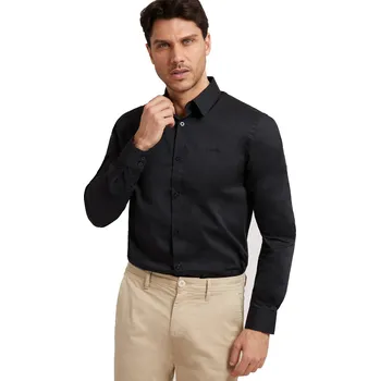 Pánská košile Pánská černá košile Guess GUESS JEANS černá 3365921