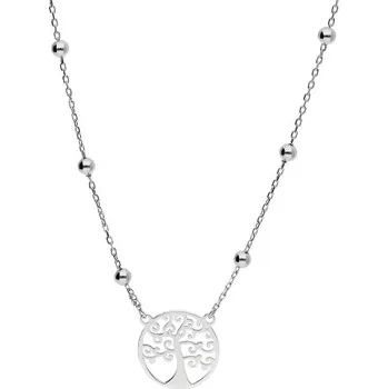 Náhrdelník Argento 92030 Stříbrný náhrdelník - strom života, kulka, délka 43 až 46 cm