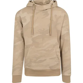 Pánské oblečení High Neck Camo Hoody sand camo Urban Classics kaki | krémová 1753868