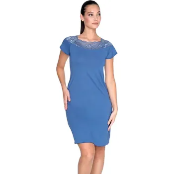 Dámské oblečení Dámská noční košilka Timo 350855 jeans velikost XL