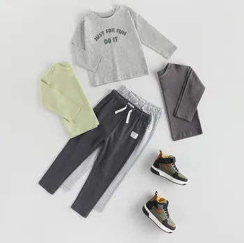 Dětská móda Reserved - Dlouhý bavlněný rukáv 3 ks - světle šedá - 081FI-09M - 081FI-09M-92