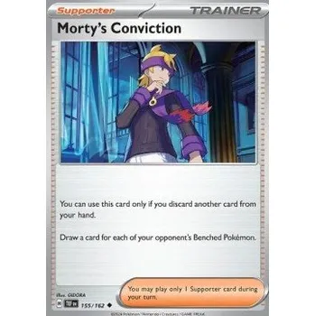 Sběratelská karetní hra Pokémon TEF 155/162 Morty's Conviction - Temporal Forces Stav: Near Mint, Verze: NORMAL