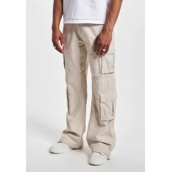 Pánské kalhoty Béžové pánské cargo kalhoty DEF bílá | šedá | krémová 2345195