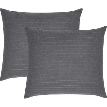 Povlečení LIVARNO home Sada dekorativnív potahů na polštáře, 70 x 80 cm, šedá, 2dílná