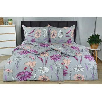 Povlečení Bavlněné povlečení PLUS IZA šedé