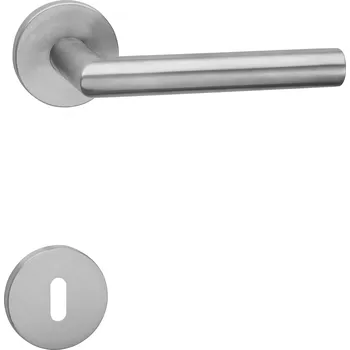 Dveřní kování COBRA spol. s r.o. Kování rozetové LENKA nerez klika/klika, rozeta kulatá dozická