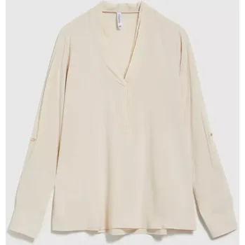 Dámská košile Béžová dámská košile Moodo černá | krémová 2645275