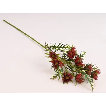 umělá květina Umělý bodlák 63 cm, bordó