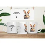 Hrneček čumáček 330ml porcelán Králík