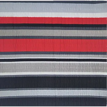 Povlak na polštářek Dekorační krepový povlak na polštářek 40x40 - Pruhy červené a černé