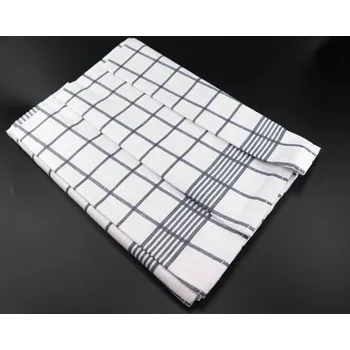 Utěrka Sada utěrek 3 kusy - kostky - světle šedo bílá - rozměr 50 cm x 70 cm