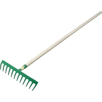 Hrábě Hrábě 12hrotů silné kovové s násadou 150cm