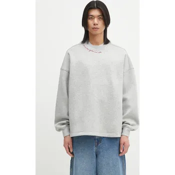 Dámská mikina Mikina Fiorucci Neoprene Embroidered Neck Relaxed Fit U02SPSCR188NE01GY01 šedá 90X, vel. L