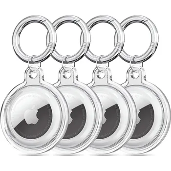 Pouzdro na mobilní telefon Pouzdro / obal TECH-PROTECT Icon - sada 4 kusů pro Apple AirTag - průhledné