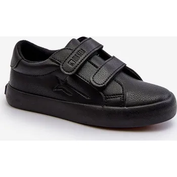 Chlapecké tenisky BIG STAR SHOES Dětské tenisky na suchý zip Big Star BIG STAR SHOES černá | šedá 2708237