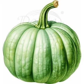 Textilní nažehlovací páska Dante Nažehlovačka Dýně zelená - 11 x 12 cm