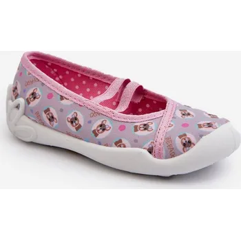 Dívčí bačkory Domácí Lodičky S Pejskem Befado Befado šedá 2836216