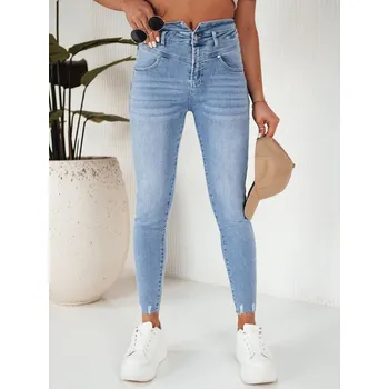 Dámské džíny Dámské džíny s vysokým pásem MARIE Barva modrá DSTREET DStreet modrá | hnědá 2660481