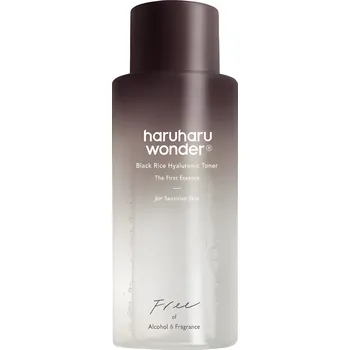 Hhydratační pleťový toner pro citlivou pokožku bez alkoholu a přidané vůně - Haruharu Wonder Black Rice Hyaluronic Toner for sensitive skin 300ml