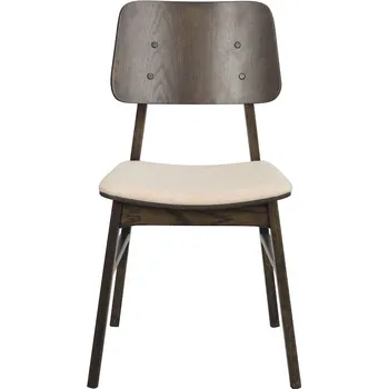 Jídelní židle Rowico Dubové jídelní židle, bílý/hnědý/černý, Nagano Barva: Hnědá; Béžová