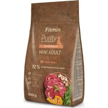 Krmivo pro psa Fitmin Purity Adult Mini Beef Grain Free kompletní krmivo pro psy 0,8 kg
