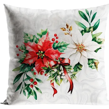 Polštář Vánoční polštář BETLÉMSKÁ HVĚZDA I. 40x40 cm Mybesthome Varianta: Povlak na polštář s výplní, 40x40 cm