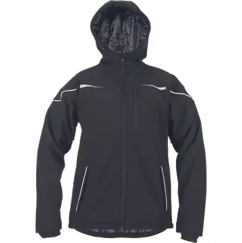 Pánská softshellová bunda Bunda zimní softshellová EMERTON STR, černá, vel. XXXXL