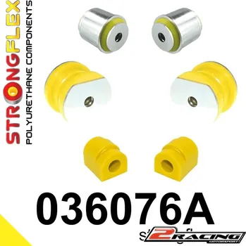 Silentblok nápravy Přední silentbloky kit Sport 036076A (Přední polyuretanové tvrdé tuningové lůžko silentbloky kit Sport)