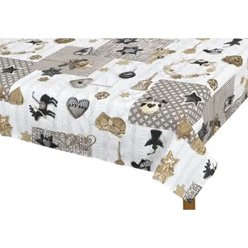 ubrus Bellatex ubrus Vánoce doprodej V-4300/105 Zvoneček 60x60 cm