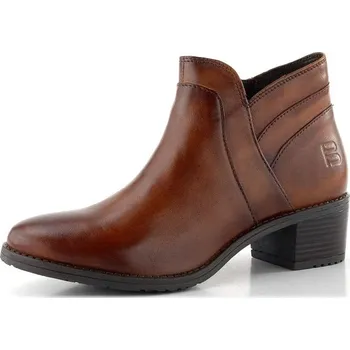 Dámské kozačky TT.BAGATT kotník na podpatku Cognac D11-7683C-4100 - 40 | P699499