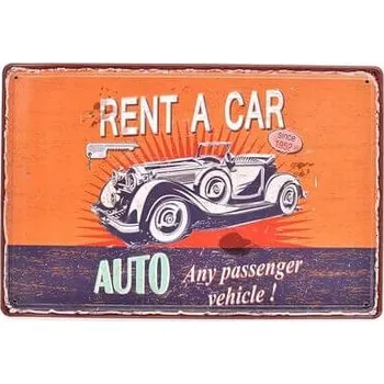 Plechová cedule Cedule Rent a Car