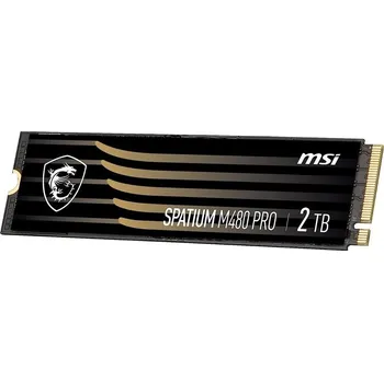 SSD disk MSI Spatium M480 PRO PCIE 4.0 NVME M.2 2TB SSD disk PCI Express 4.0 3D NAND