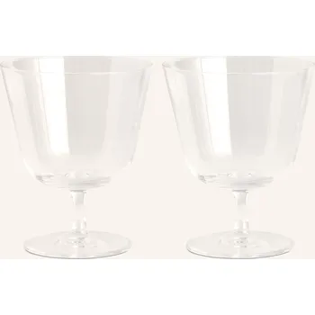 Sklenice Hay Sada 2 Sklenic Na Pití Curve, bílá