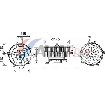 vnitřní ventilátor AVA BW8478