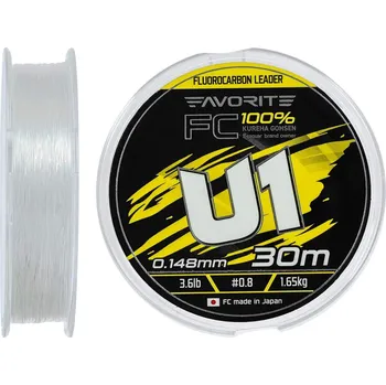 FAVORITE Fluorocarbon U1 FC #5,0/0,37mm 20,5lb 9,31kg 30m