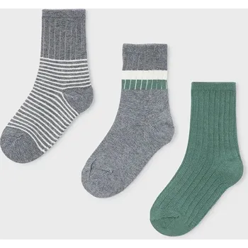 Dětské ponožky Mayoral 3-pack zelená barva, 10052 10052.5J.Mini.9BYA 77X, vel. 27/31